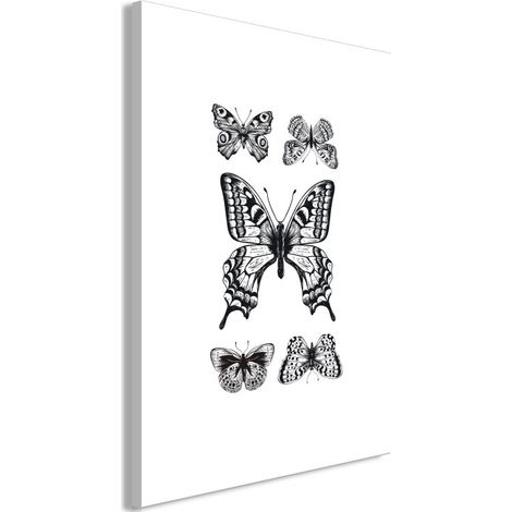 Tableau Imprimé "Five Butterflies" 60 x 90 cm (1/2)