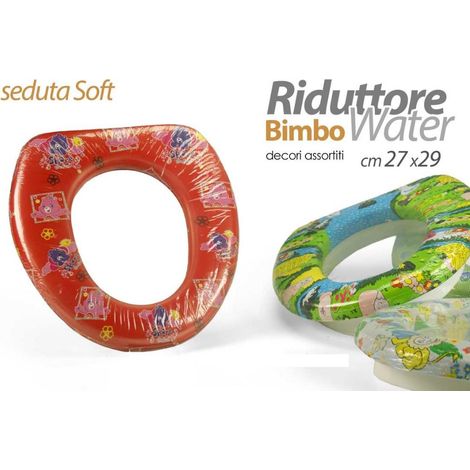 Copriwater Baby Bambino Riduttore Morbido 27 x 29 cm 3 Decori (1/2)