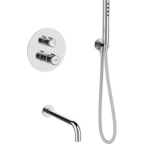 Pretto - ensemble robinet de baignoire encastré avec douche