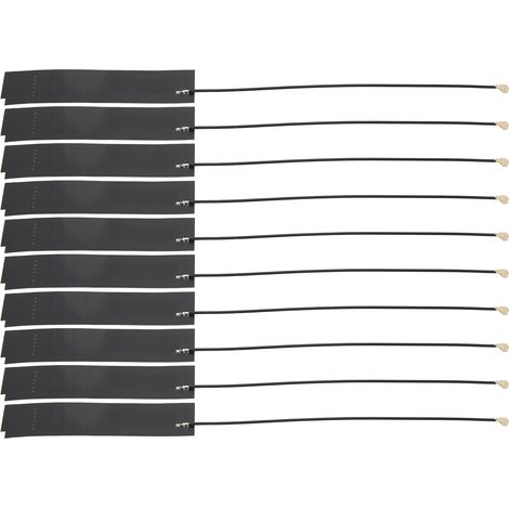 Lot 10 antennes FPC souples NZ‑470/510‑FPC‑001, 470‑510MHz, 8DBi, pleine bande, pour alarme de sécurité drone. (1/5)