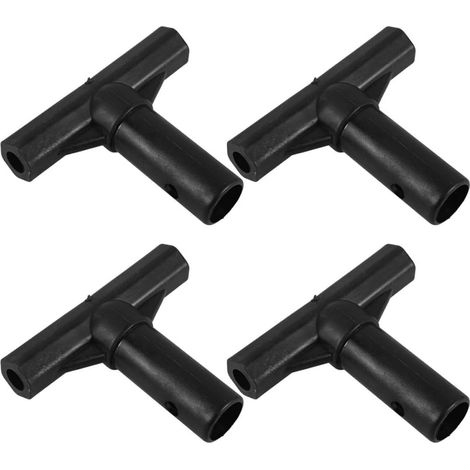4 Pieces of Trampoline Tube Tee Connectors Polypropylene Accessories Protective Caps Suitable for Garden Trampolines (1/5)