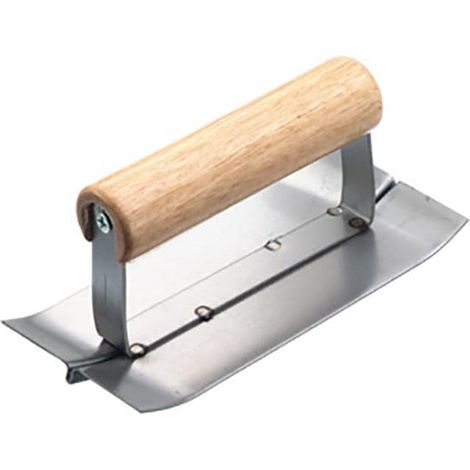 Heavy-Duty R.S.T. RTR120 Groover Trowel (6 x 3 x 1/2 inches) and Bulldog 4-Prong Manure Fork with 48-inch Handle (120 cm)