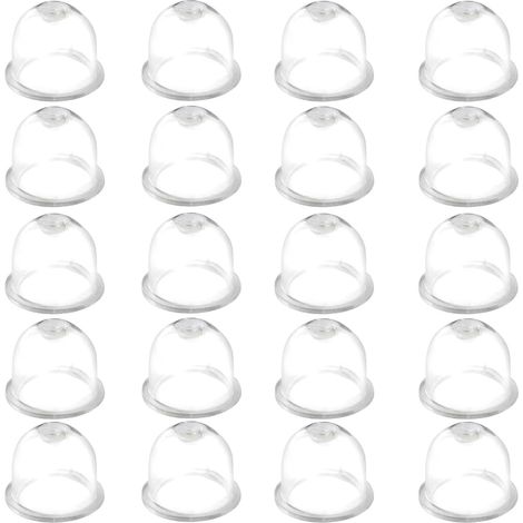 20 Poire Amorcage, 19mm Transparente, Résistante Huile, Pour Tondeuse Débroussailleuse Souffleur (1/5)