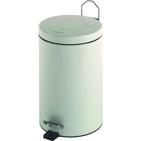 MEDICLINICS PP1305 Cubo Pedal Redondo 5 l Epoxi Blanco - ref: PP1305 (1/2)