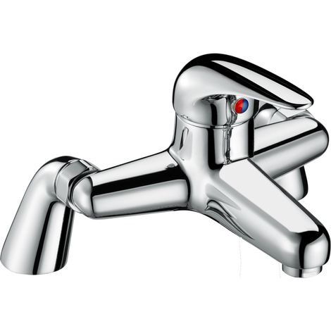 Single Lever Deck Mounted Bath Filler Tap - Chrome (1/5)