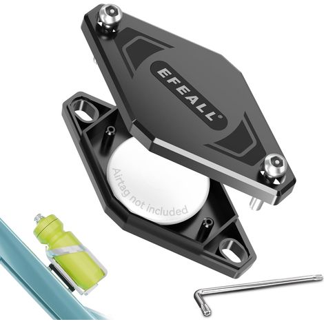 Support AirTag Vélo, Porte-bidon Caché avec Vis Antivol (1/5)