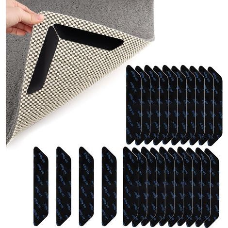 24 Pinces Tapis, Antidérapant Réutilisable, Lavable, Pour Sol Dur Et Moquette, Salon Et Escalier (1/5)