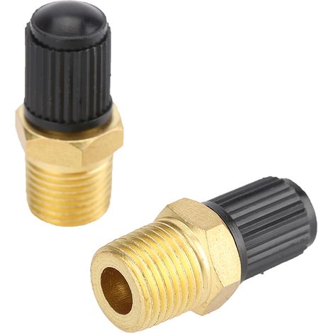 2 Pièces Soupape de Remplissage de Réservoir de Compresseur d'Air en Laiton 1/4 Pouce NPT MPT (1/3)