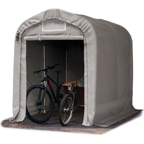 TOOLPORT 1,6x2,4m Heavy Duty Carport PVC PVC 800 N Tent Portable Garage Storage Shelter 100% waterproof in grey