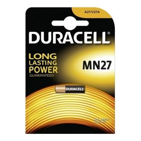 Pila A27 Duracell MN27/ 12V/ Alcalinas