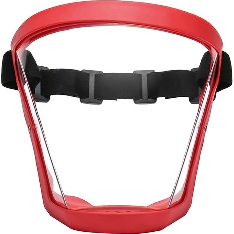 Écran Facial - Protection Visage Complet Transparent - Pour Sécurité Personnelle En Intérieur Et Environnement Professionnel - 1 Pièce