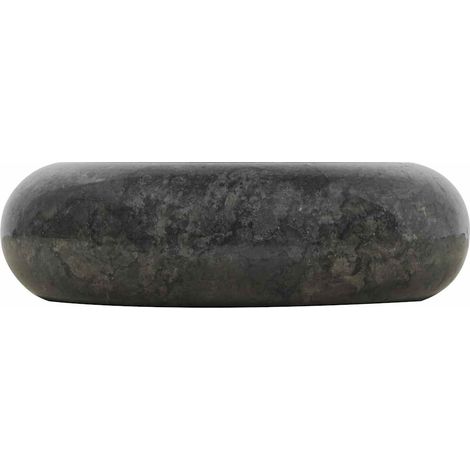 Maison Exclusive - Waschbecken 40x12 cm Marmor Schwarz
