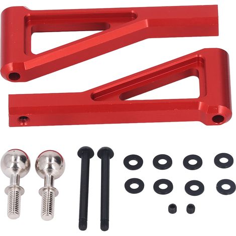 Bras de suspension supérieur avant RC professionnel - Pièce de rechange améliorée pour voiture ARRMA 1/7 1/8, rouge (1/5)