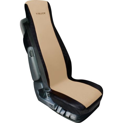 Elisa, coprisedile in poliestere e Skeentex per camion - Beige/Nero