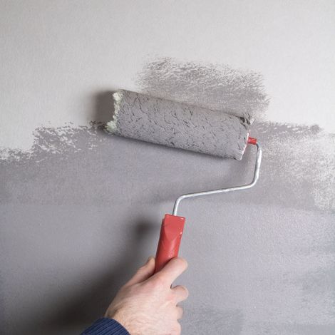 Rouleau fibre de verre blanc à peindre 2500 x 100 cm – Maille moyenne 100g/m² – Couvrance 25m² – Revêtement isolant pour murs – Fresco