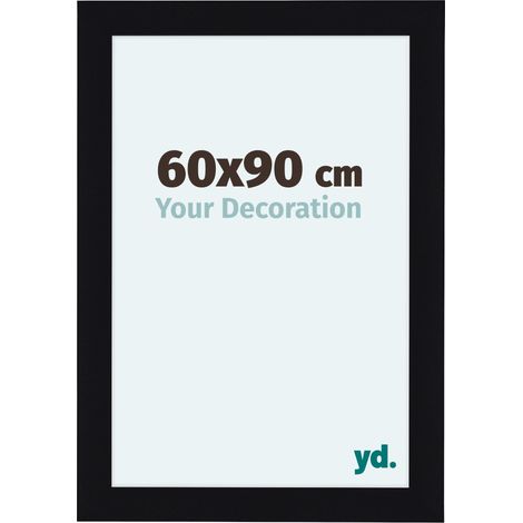 yd. - Cadre photo 60x90 - Noir Brillant - MDF - Como (1/5)