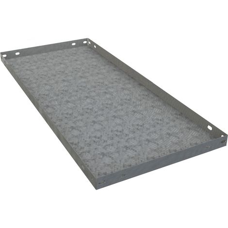 Galvanisierte Ablageschale 100x60 cm.