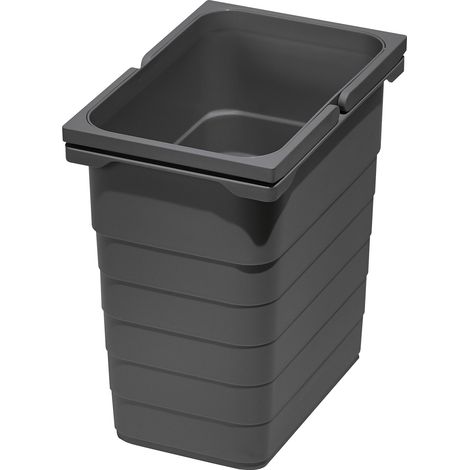 Ninka eins2vier Abfallsammler 8 L 310 x 230 x 153 mm dunkelgrau 5050.90 (1/4)