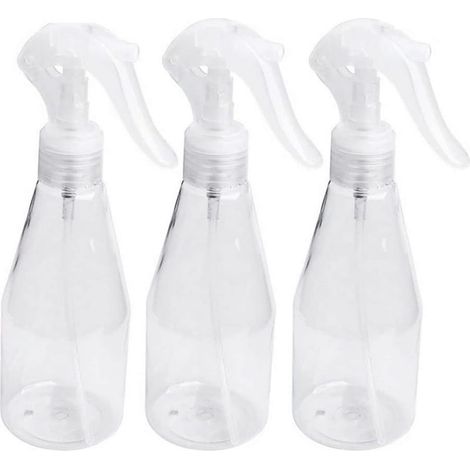 Sollbry 3 Stück 200 ml leere Sprühflaschen, Feinnebel-Sprühflaschen aus Kunststoff für Garten, Pflanzenreinigung, Friseurbedarf, Reisezerstäuber, Reinigung, Gartenarbeit, Kosmetik (1/5)