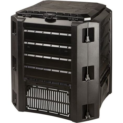 Prosperplast Compogreen Cubo de Compost Negro 320L
