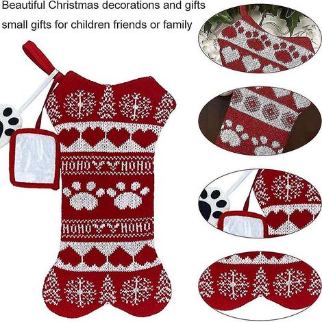 Chien-souche Père Noël - 45 x 24 cm - Jouet pour chien sur le thème de Noël - Comprend des bottes remplies du Père Noël - C (1/3)