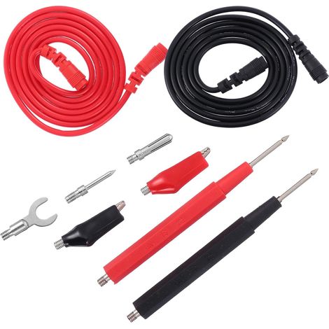 Kit de Câbles de Test et Isolation Pvc 15-1 Sondes Remplaçables pour Multimètre pour Usage Industriel et Domestique (1/5)