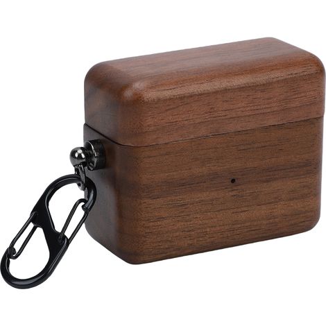 Custodia protettiva progettata per le cuffie wireless Bluetooth Bowers Wilkins Pi8, custodia di ricarica, lucidata a mano, realizzata in legno di noce. (1/5)