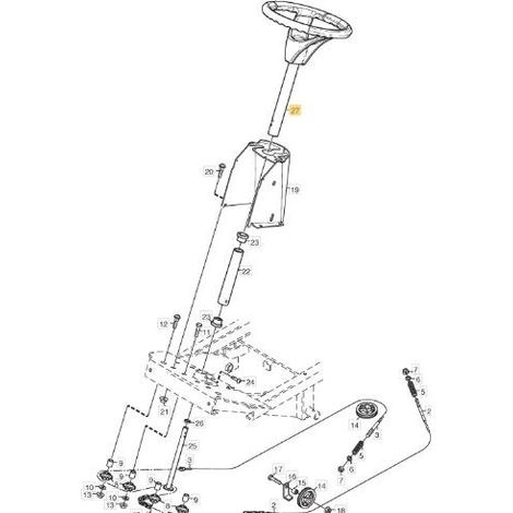 CONJUNTO DE VOLANTE ORIGINAL STIGA CASTELGARDEN - 1134-5496-03