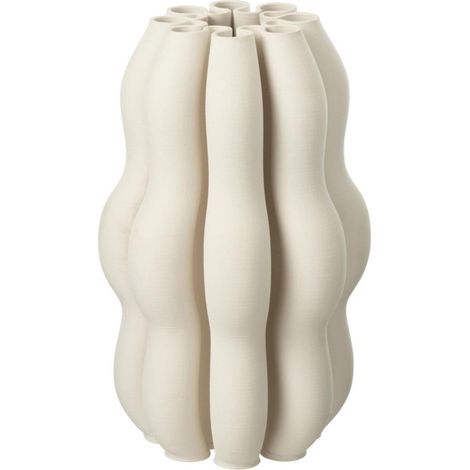 Vase Design en Céramique "Naos" 40cm Beige (1/3)