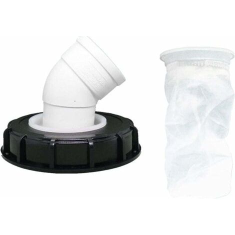 ALLIANDISFOREHILL 45°Filtre à Couvercle IBC, Filtre à Eau de Pluie en Nylon 163 mm, Lavable avec Couvercle pour réservoir d'eau de Pluie IBC DN 150 (1/5)