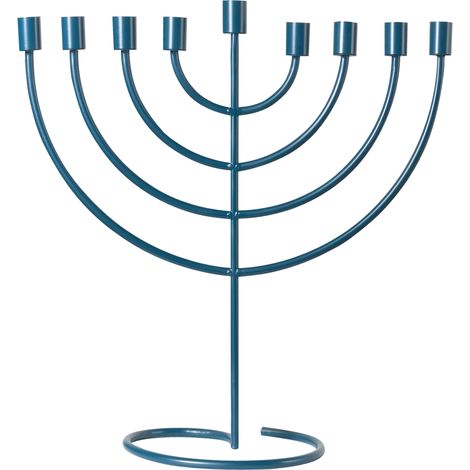 Candelabro para 9 velas decoración minimalista azul Amora (1/5)
