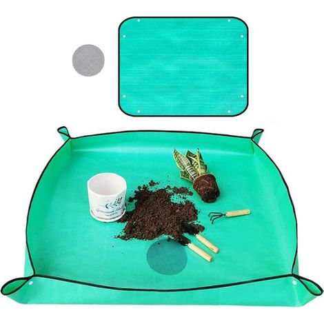 Tapis de rempotage de plantes - Imperméable - Plateau de rempotage pour plantes grasses d'intérieur - Tapis portable en polyéthylène épais - Tissu de travail de jardin - Outils de bonsaï (1/5)