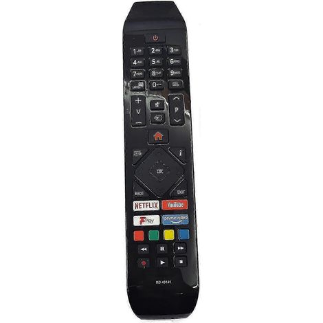Télécommande de remplacement RC43141 pour téléviseur LED intelligent Hitachi 20250427