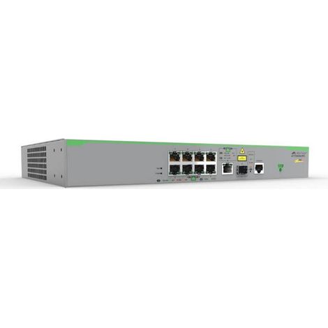 Allied Telesis AT-FS980M/9PS-50 Géré Fast Ethernet (10/100) Connexion Ethernet, supportant l'alimentation via ce port (PoE) Gris