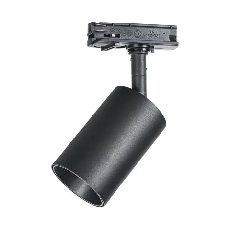 DYNAMITE SPOT PER LINK 1 BINARIO 1 LUCE ATTACCO GU10 NERO ORIENTABILE D.5,7CM