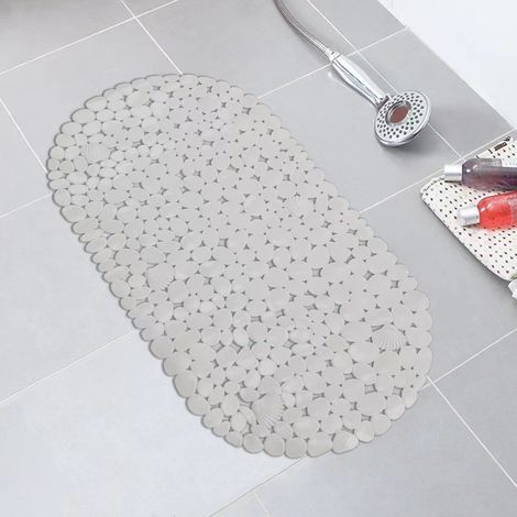 Weiche Innenseite, Badewannenmatte (36 x 69 cm), Vitamin-Anthrazit, PVC
