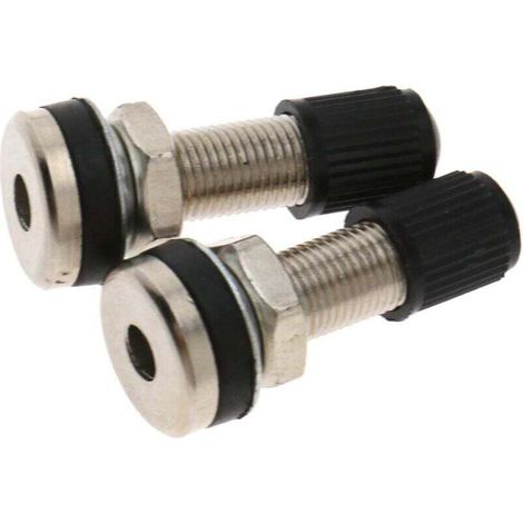 2 pièces voiture moto pneu pneu Valve Tubeless métal Valve tiges avec bouchons anti-poussière