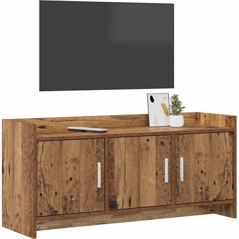 Mobile TV Armadietto TV Mobile Porta TV 102 x 33 x 47 cm Legno antico Legno ingegnerizzato (1/5)