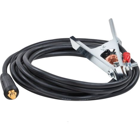 Cable de tierra con pinza para cortadoras de plasma y máquinas de soldar 200A