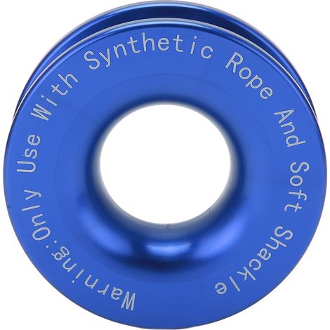 Auszieh-Bergering für Seilwinde, Bruchlast 41.000 lb, für 7/16 Zoll, 1/2 Zoll weiche Schäkel, mit 3/16 Zoll, 1/4 Zoll, 3/8 Zoll Seilen, blau.