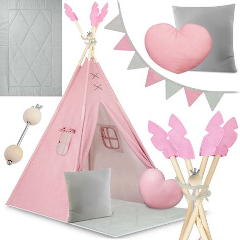 Tienda tipi para niños NK-406 Nukido - Rosa
