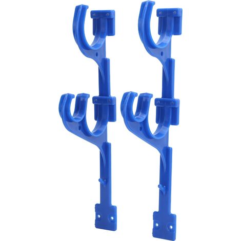 Support d'équipement de Piscine, Support en Plastique ABS pour écumoires et Râteaux, 12,2x4,3 Pouces, Organisateur de Rangement Mural, Accessoires de Piscine Hors Sol (1/5)
