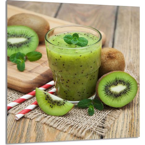 PANNELLO IN VETRO PER CUCINA 60x65 Kiwi (1/5)