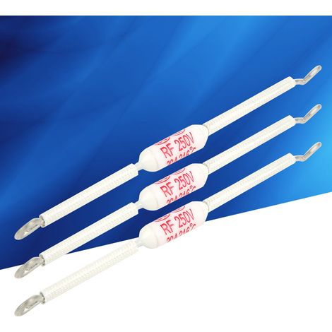 Lot de 10 fusibles en céramique, accessoires électriques, pièces industrielles, bornier de câblage, 250 V, 20 A, 90 mm, 216 °C (1/5)