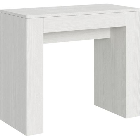 Consolle allungabile 90x42/302 cm Modem Bianco Frassino (1/5)