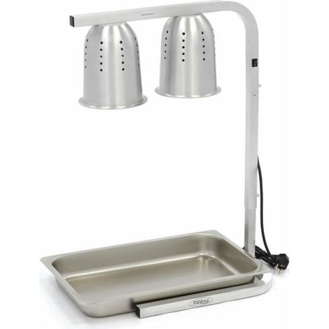 Lampe chauffante - 2 lampes - inclut 2 lampes et 1 conteneur GN 1/1 - Maxima (1/5)