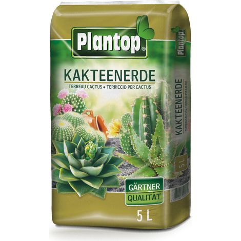 PLANTOP Kakteenerde, Gärtnerqualität, 5 Ltr