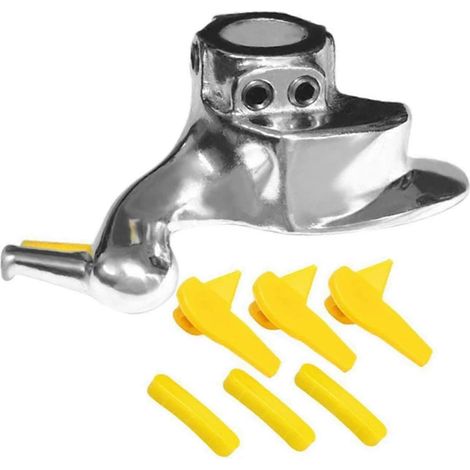 Démonte-pneus de voiture en acier inoxydable, pièce de rechange pour démontage et démontage, tête d'oiseau, compatible avec les machines à pneus de voiture et de moto, 3 jeux de patins de protection ( (1/5)