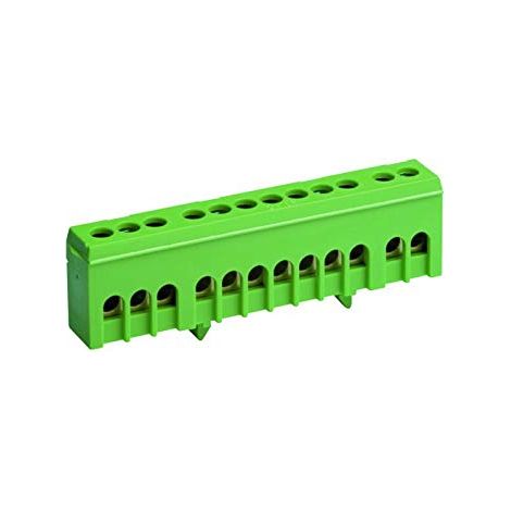 Schutzleiterklemme 12x 16mm², grün fingersicher Leitungsschutzschalter