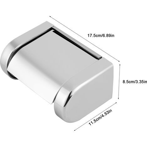 Stainless steel wall-mounted toilet paper roll holder - Bathroom towel rack (1/5)